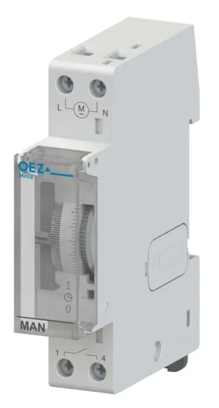 OEZ MAN-A16-100-A230-MINI Analogové spínací hodiny *OEZ:43070 Jen Po Omezenou Doba