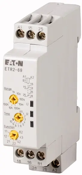 EATON 262689 ETR2-69 Časové relé, multifunkční,24-240V AC,24-48V DC Autentický