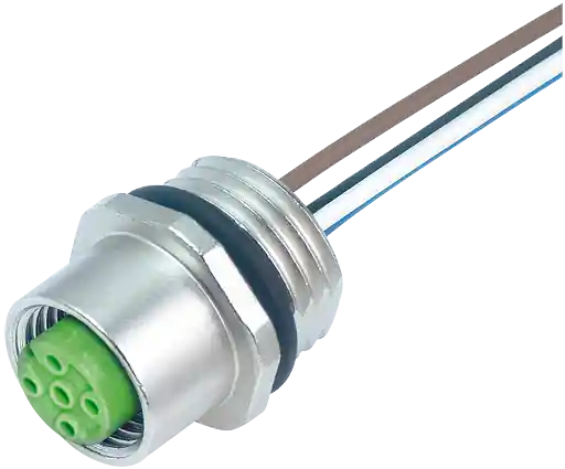 MURR 7000-17182-9730100 M12 F panelová průchodka, 8pin, přední montáž, 1m Profesionální