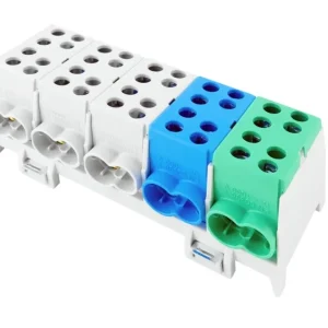 Víkendová Akce POLLMANN 2080518 Svorkovnice rozbočovací HLAK 35-5/10 S, 125A, 5pól., AL/CU, IP20, 3xŠ/M/Z, na DIN