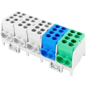 POLLMANN 2080516 Svorkovnice rozbočovací HLAK 25 5/10 S, 100A, 5pól., AL/CU, IP20, 3xŠ/M/Z, na DIN Zlevněný