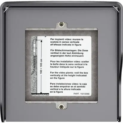 LEGRAND 350613 BTicino Nástěnná krabice+stříška ocel 1M Trendový