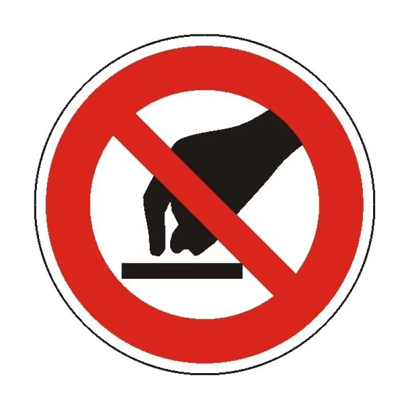 STRO.M ZZS08-08-01 Nedotýkej se - průměr 10 cm (samolepka) Cenová Bomba