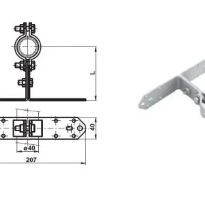 Doprava Zdarma TREMIS V321 / DJSc ( FeZn ) držák jímací tyče JT