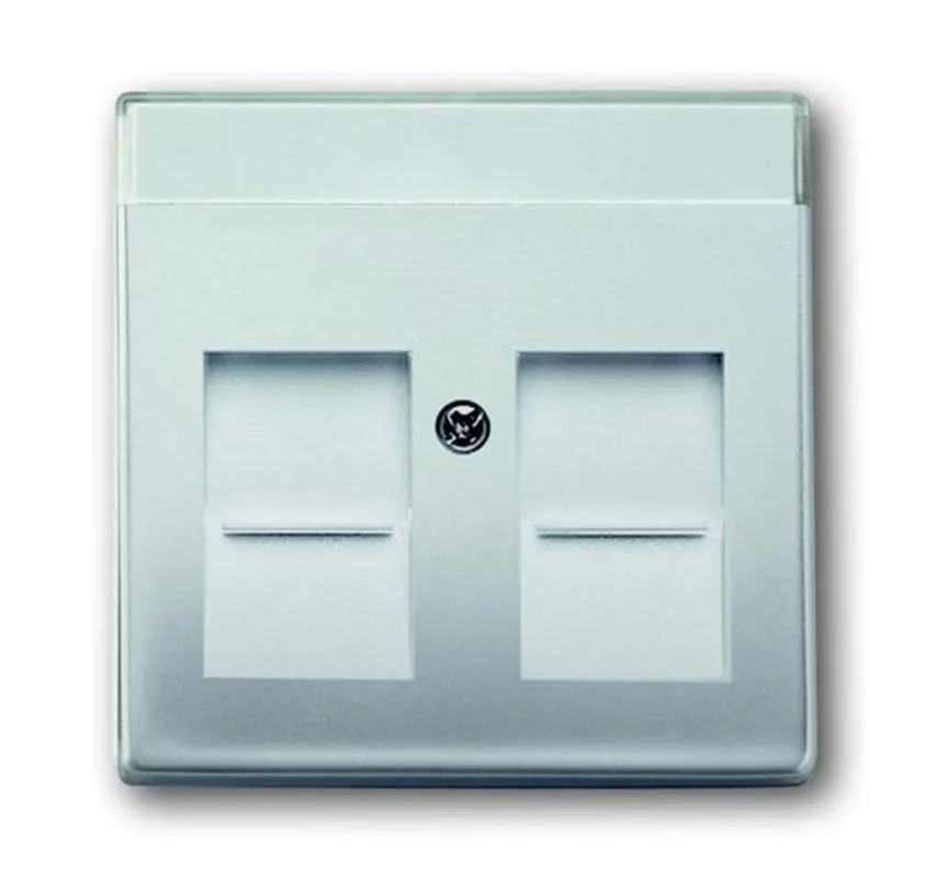 ABB 2CKA001710A3767, FUTURE Kryt zásuvky kom.; ušl.ocel; 1800-866 Trendový