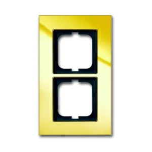 ABB 2CKA001754A4357, SOLO Rámeček dvojnásobný; zlacená mosaz; 1722-823-101 Profesionální