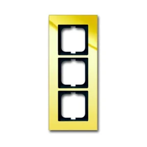 Moderní ABB 2CKA001754A4358, SOLO Rámeček trojnásobný; zlacená mosaz; 1723-823-101