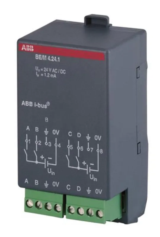 Must-Have ABB 2CDG110006R0011, KNX Modul binárního vstupu, 4nás., 12/24 V AC/DV; BE/M4.24.1