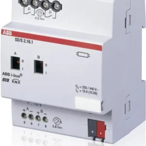 Akce ABB 2CDG110079R0011, KNX Spínací a stmívací akční člen řadový, 16 A, 2nás.; SD/S2.16.1