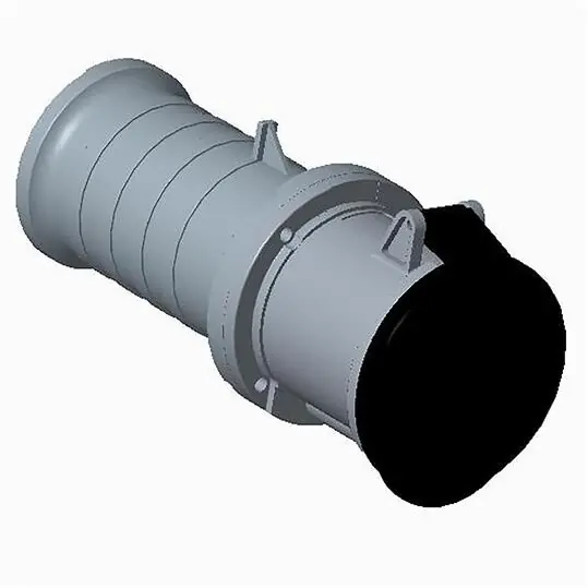 Značkový ABB 2CMA166852R1000 Zásuvka spojovací 63A 4p IP44, 7 h šedá-černá 363C7