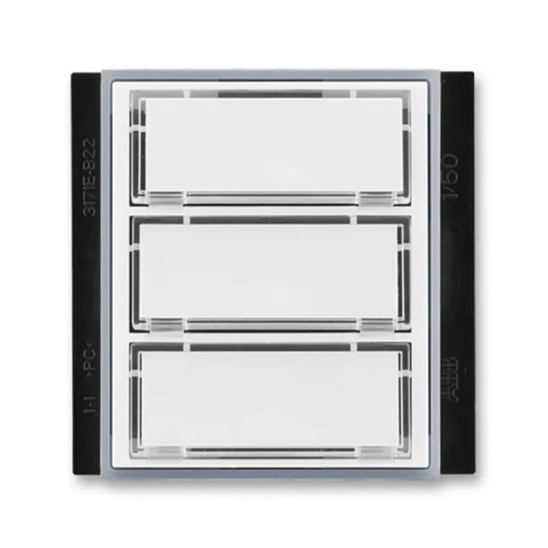 Celosvětová Doprava ABB 3171E-A00300 04, ELEMENT Ovládač zvonkový trojnásobný; bílá/ledová šedá