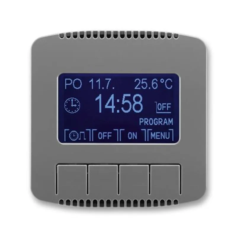 ABB 3292A-A20301 S2, TANGO Hodiny spínací programovatelné; kouřová šedá Cenová Bomba