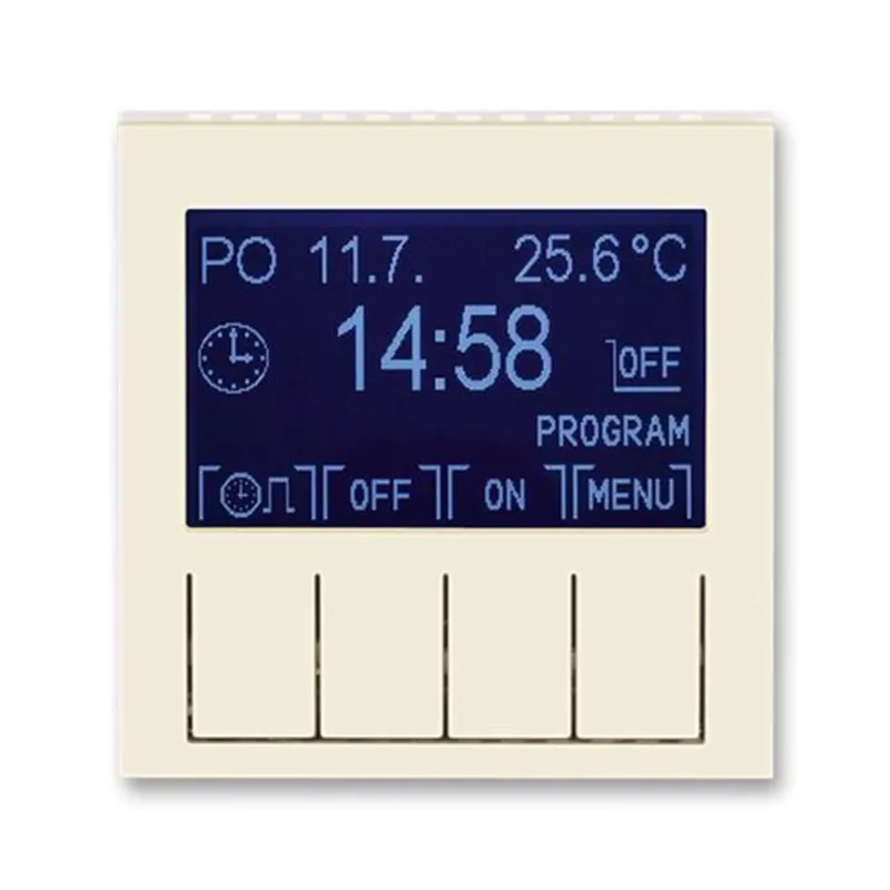 ABB 3292H-A20301 17, LEVIT Hodiny spínací programovatelné; sl.kost/bílá Moderní