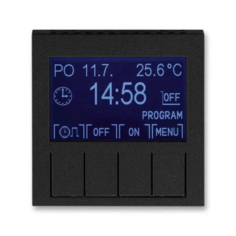 ABB 3292H-A20301 63, LEVIT Hodiny spínací programovatelné; onyx/kouřová černá Záruka V Ceně