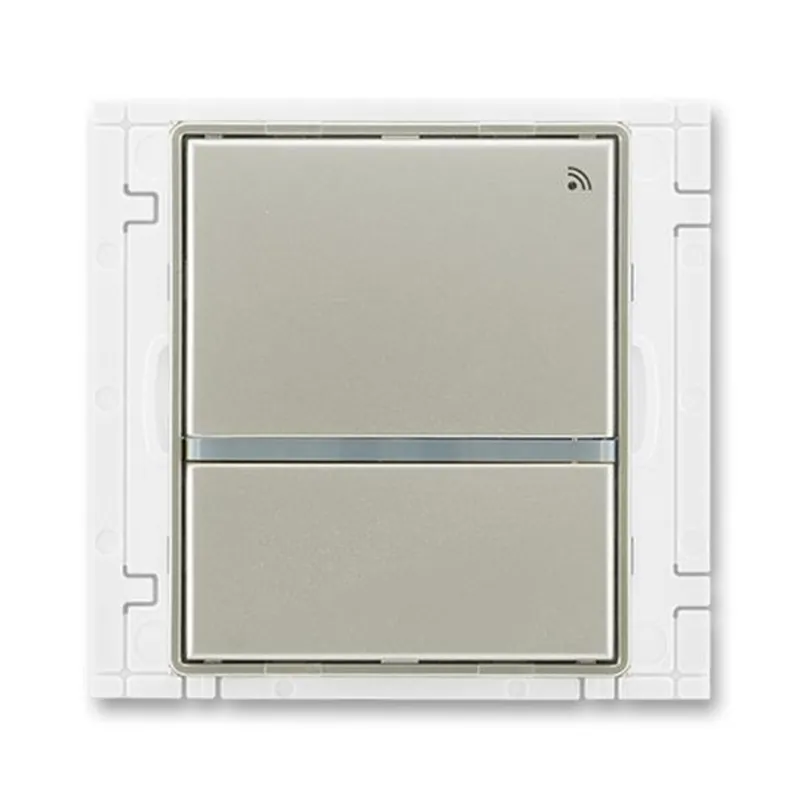 Garance Vrácení Peněz ABB 3299E-A21908 32, TIME Vysílač RF dvojtlačítkový,nást. 868 MHz; starostříbrná