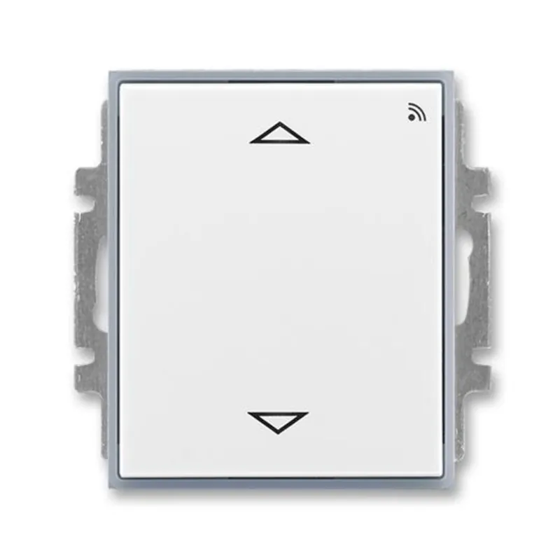 ABB 3299E-A33108 04, ELEMENT Spínač žaluziový s kr.ovl., s př. RF, 868 MHz; bílá/ledová še Sezónní Sleva