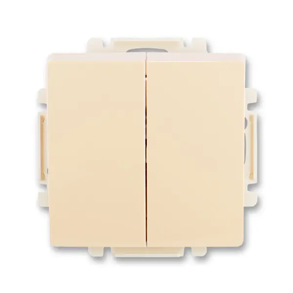 Vysoce Kvalitní ABB 3557G-A87340 C1, SWING Ovládač zapínací dvojitý, řazení č.1/0+1/0; krémová