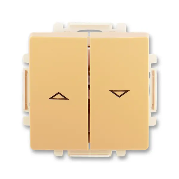 ABB 3557G-A89340 D1, SWING Spínač žaluziový jednopólový, řazení č.1+1 s blok.; béžová Akce