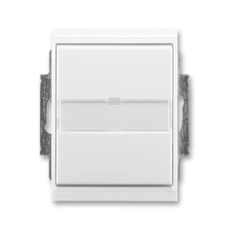 ABB 3558E-A86910 03 Ovládač přepínací s popis.polem, řazení č.6/0, IP44 ,bílá/bílá Jen Po Omezenou Doba