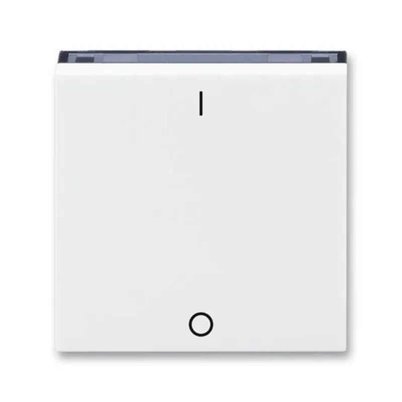 ABB 3559H-A00933 62, LEVIT Kryt jednoduchý s pot. a čirým pr.; bílá/kouřová černá Akční Nabídka