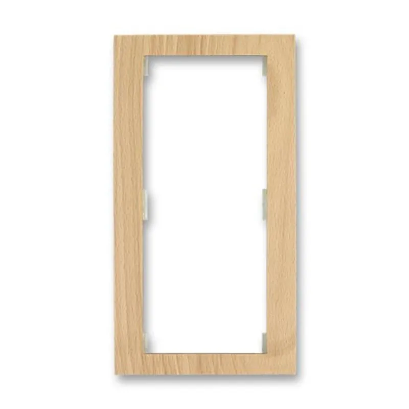 Moderní ABB 3901F-A50121 50J, TIME Rámeček dvojnásobný, sv.; přírodní javor