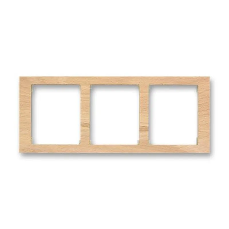 ABB 3901F-A50130 50J, TIME Rámeček trojnásobný, vod.; přírodní javor Vysoce Kvalitní