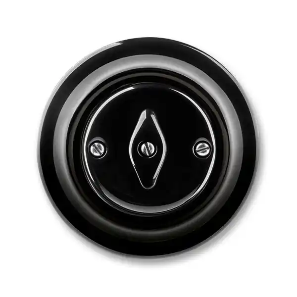 ABB 3560K-C07345 N, DECENTO Přepínač křížový, otočný; černá-porcelán Novinka