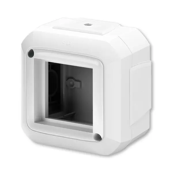 Nová Kolekce ABB 3903N-C03540 B Krabice nástěnná pro přístroje 45x45, pro průb.montáž, IP20 ,bílá