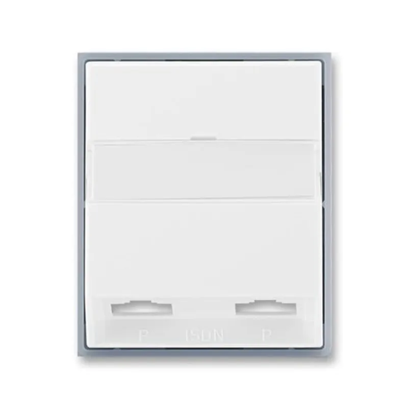 Koupit Online ABB 5013E-A00252 04, ELEMENT Kryt zásuvky ISDN průchozí, dvojnásobné; bílá/ledová šedá