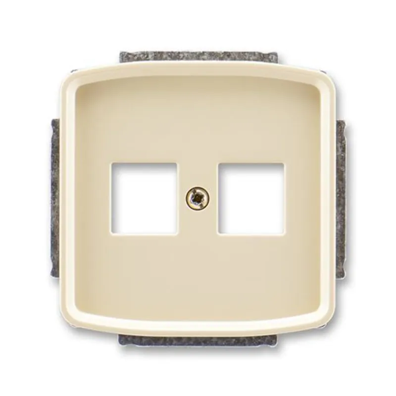 ABB 5014A-A02018 C, TANGO Kryt zásuvky komun. př. (2x); sl.kost Celosvětová Doprava