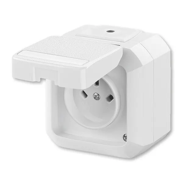 Jen Po Omezenou Doba ABB 5515N-C05522 B Zásuvka technická venkovní, s ochr. kontakty, plast, C1, IP54 ,bílá