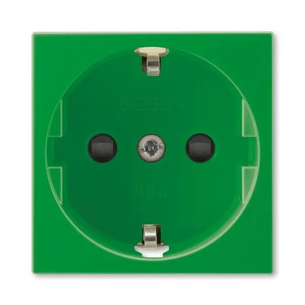 Rychlé Dodání ABB 5525N-C03357 Z Zásuvka 45x45 s ochrannými kontakty (podle DIN),zelená (RAL 6018)