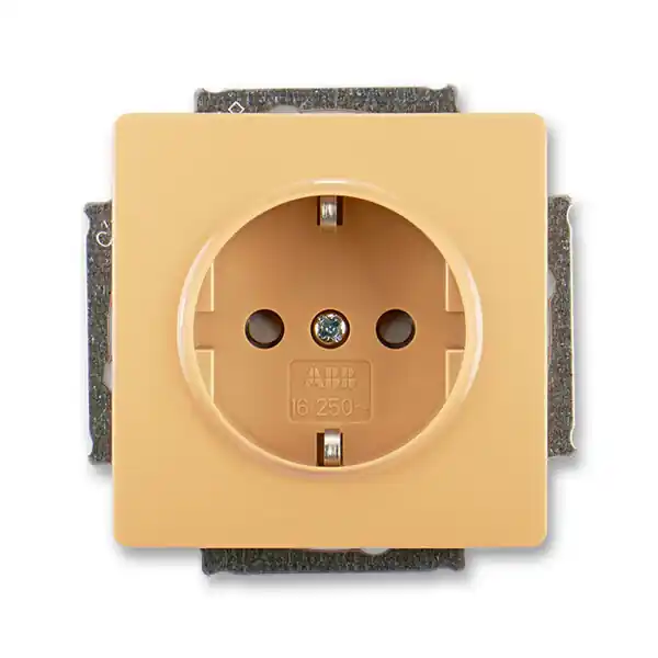 Expresní Doručení ABB 5518G-A03459 D1 Zásuvka jednonásobná s ochr. kontakty (podle DIN),béžová