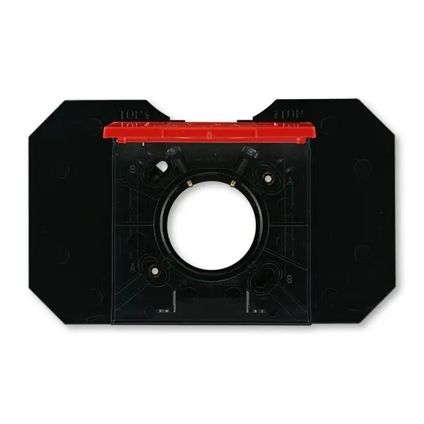 Záruka V Ceně ABB 5530H-C67107 65, LEVIT Zásuvka centrálního vysávání, se zákl.; červená/kouř. černá