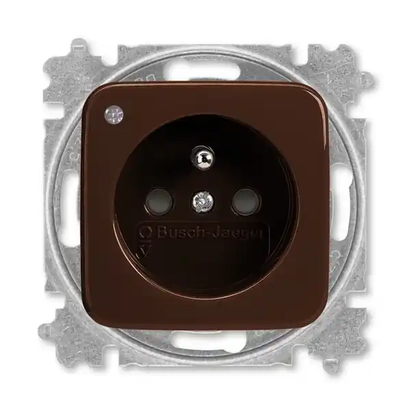 ABB 5589B-A02357 H Zásuvka jednonás. s clon., se sig.prov.stavu, bezšroub.,hnědá Pouze Dnes