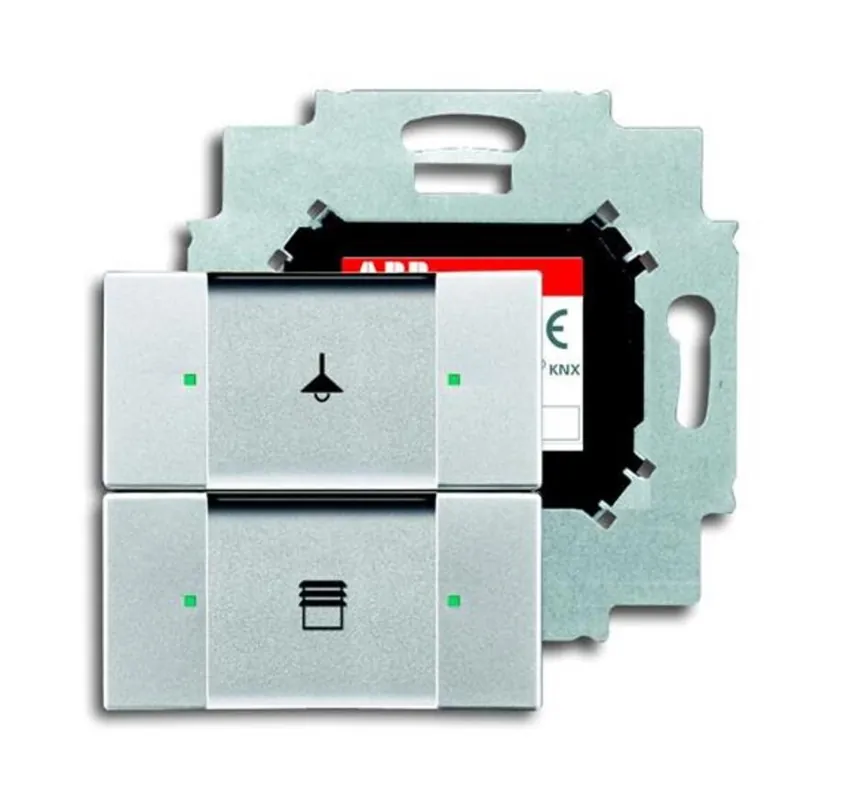 ABB 2CKA006116A0197, KNX Prvek ovládací 2nás.; AL stříbrná; 6126/01-83-500 Exkluzivní