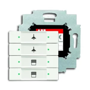 ABB 2CKA006117A0230, KNX Prvek ovládací 4nás.; mechová bílá; 6127/01-884-500 Doprava Zdarma