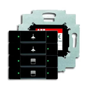 ABB 2CKA006117A0231, KNX Prvek ovládací 4nás.; mechová černá; 6127/01-885-500 Nízká Cena