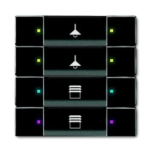 Časově Omezené ABB 2CKA006117A0232, KNX Prvek ovládací 4- / 8nás.; antracitová; 6127/02-81-500