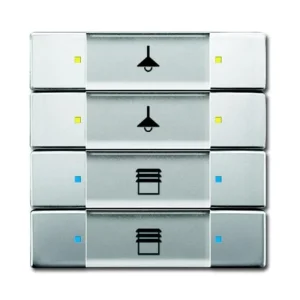 Profesionální ABB 2CKA006117A0239, KNX Prvek ovládací 4- / 8nás.; ušl.ocel; 6127/02-866-500