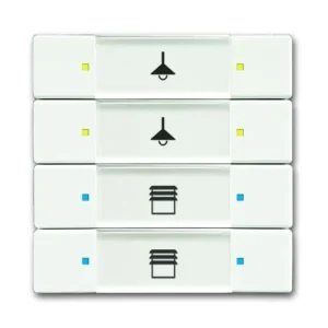 Odeslání Ihned ABB 2CKA006117A0242, KNX Prvek ovládací 4- / 8nás.; mechová bílá; 6127/02-884-500