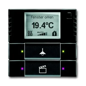 ABB 2CKA006134A0331, KNX Snímač tep. s reg. a ovl.pr. 2-/4nás.; antracitová; 6128/28-81-50 Nejlepší Cena