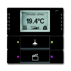 Super Cena ABB 2CKA006134A0339, KNX Snímač tep. s reg. a ovl.pr. 2-/4nás.; mechová černá; 6128/28-885
