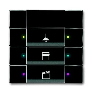 ABB 2CKA006135A0156, KNX Prvek ovládací 3-/6nás., IR; antracitová; 6129/01-81-500 Trendový