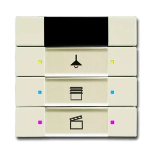 ABB 2CKA006135A0157, KNX Prvek ovládací 3-/6nás., IR; sl.kost; 6129/01-82-500 Tovární Cena