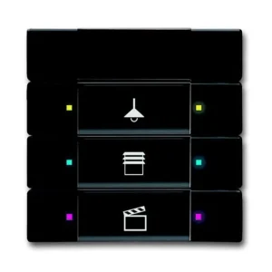 Finální Výprodej ABB 2CKA006135A0166, KNX Prvek ovládací 3-/6nás., IR; mechová černá; 6129/01-885-500