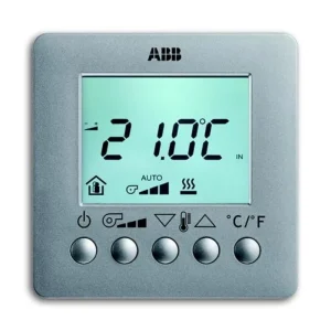 Bezpečná Platba ABB 2CKA006138A0005, KNX Prostorový termostat pro fan-coil; AL stříbrná; 6138/11-83-500