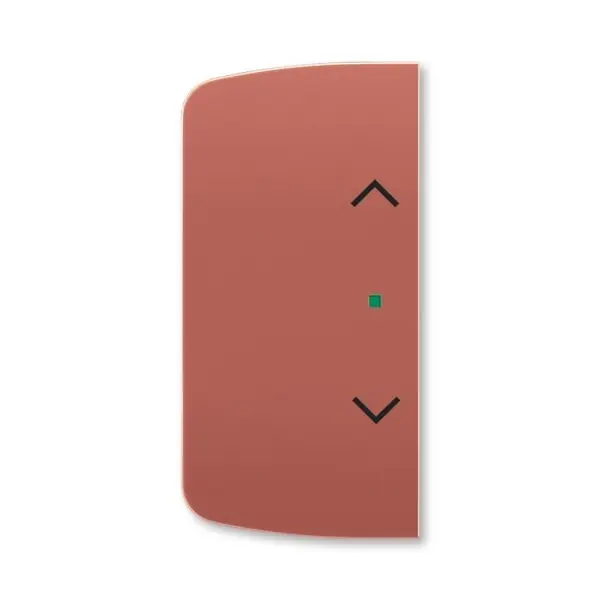 Omezená Nabídka ABB 6220A-A02002 R2 Kryt 2násobný levý/pravý, symbol žaluzie ,vřesová červená