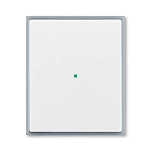 ABB 6220E-A01000 04 Kryt 1násobný, bez potisku ,bílá/ledová šedá Luxusní