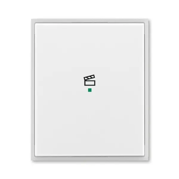 Levný ABB 6220E-A01003 01 Kryt 1násobný, symbol „scény“ ,bílá/ledová bílá